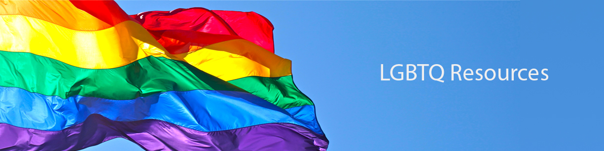 picture of lgbtqia flag and resources
